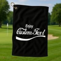 Personalize Enjoy Custom Text Name Spoof Logo Golf Towel thumb 1
