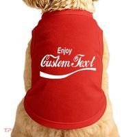 Personalize Enjoy Custom Text Name Spoof Logo Doggie Tank thumb 0