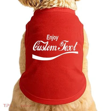 Personalize Enjoy Custom Text Name Spoof Logo Doggie Tank