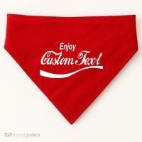 Personalize Enjoy Custom Text Name Spoof Logo USA-Made Doggie Bandana thumb 0