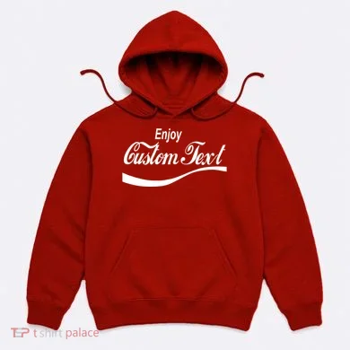 Personalize Enjoy Custom Text Name Spoof Logo Hoodie