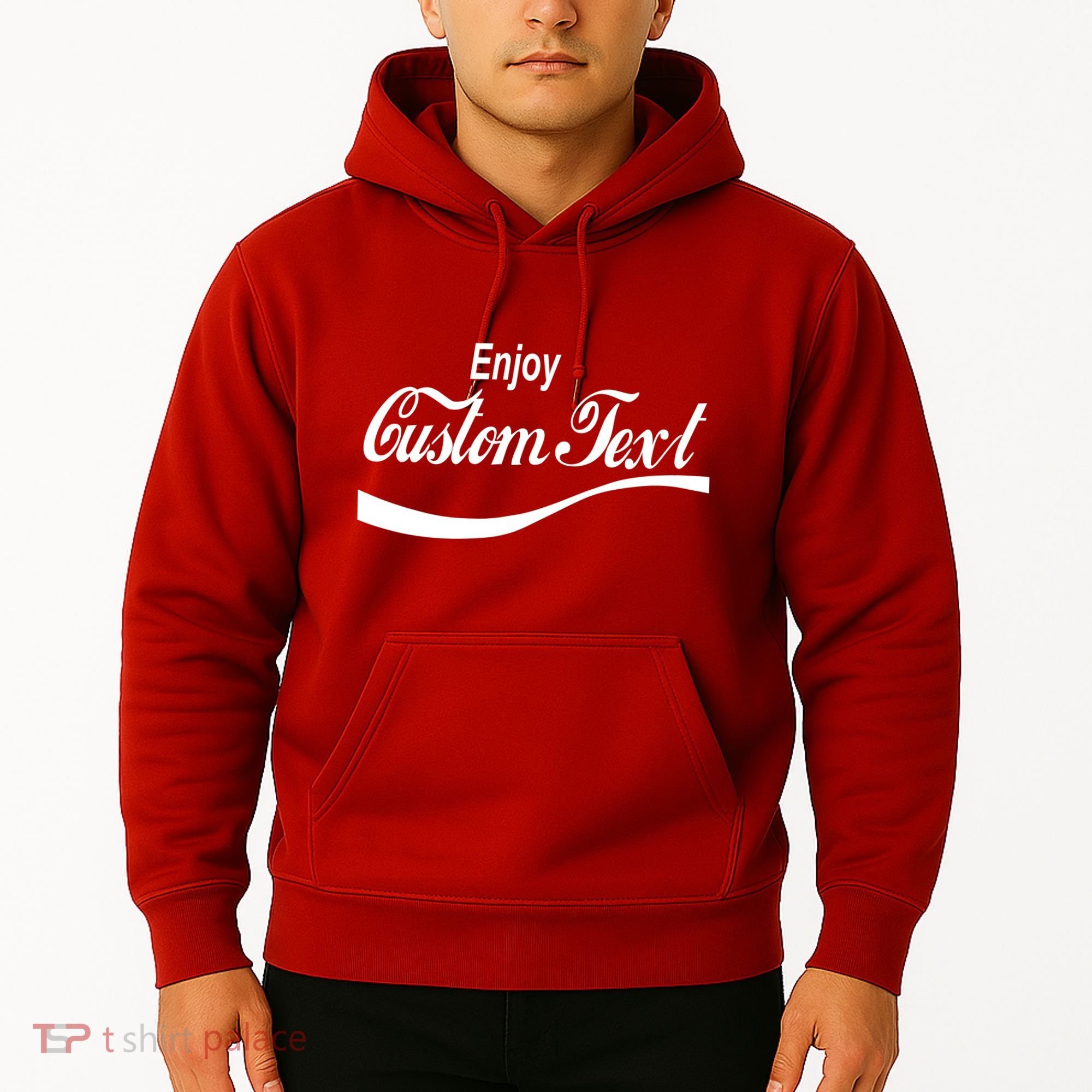 Personalize Enjoy Custom Text Name Spoof Logo Hoodie