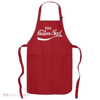 Personalize Enjoy Custom Text Name Spoof Logo Apron