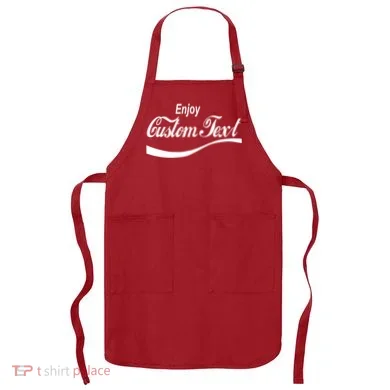 Personalize Enjoy Custom Text Name Spoof Logo Apron