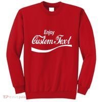Personalize Enjoy Custom Text Name Spoof Logo Sweatshirt thumb 0