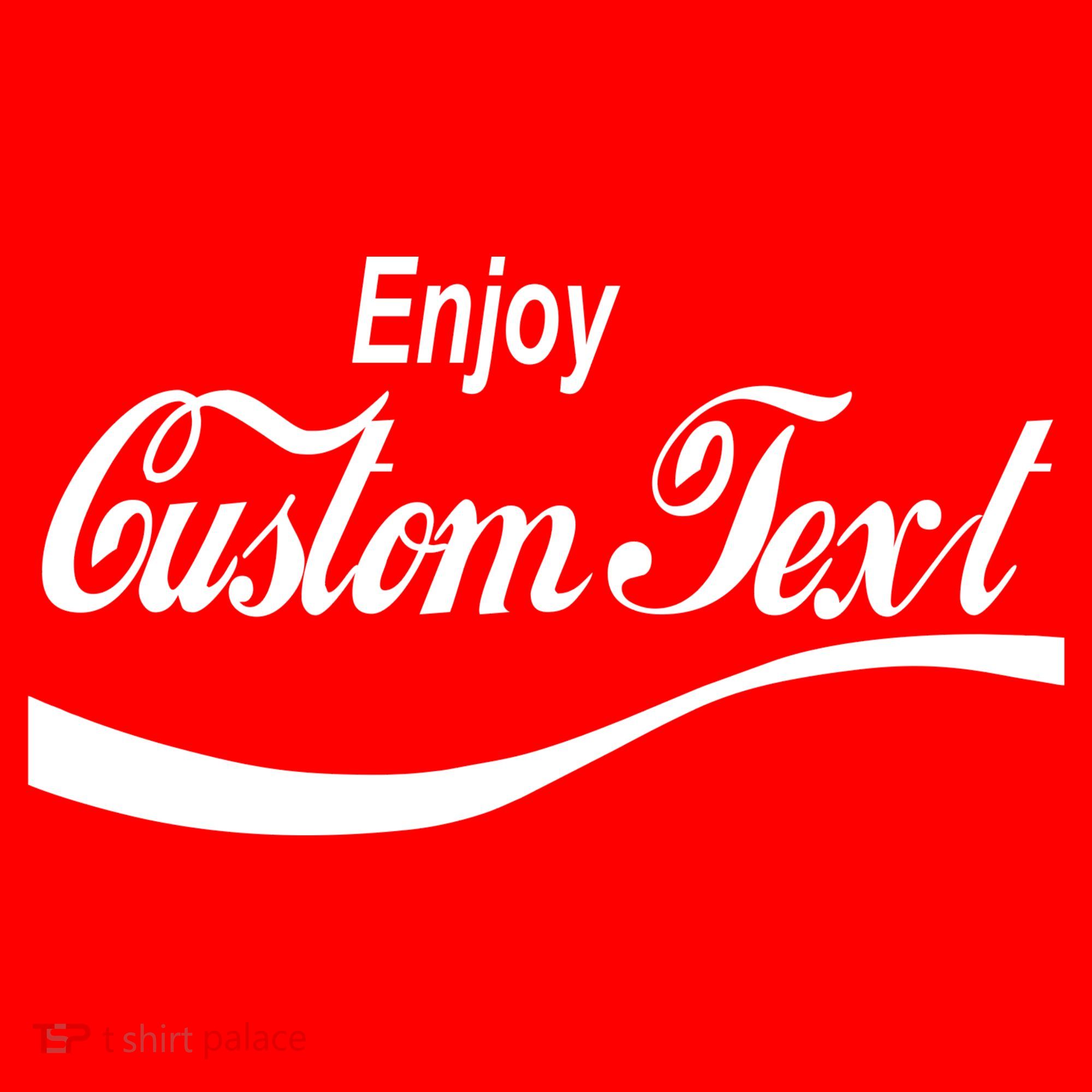 Personalize Enjoy Custom Text Name Spoof Logo Sweatshirt