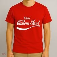 Personalize Enjoy Custom Text Name Spoof Logo T-Shirt thumb 3