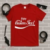 Personalize Enjoy Custom Text Name Spoof Logo T-Shirt thumb 5