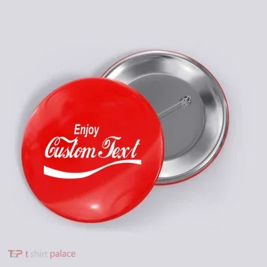 Personalize Enjoy Custom Text Name Spoof Logo Button