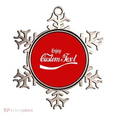 Personalize Enjoy Custom Text Name Spoof Logo Ornament