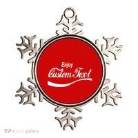 Personalize Enjoy Custom Text Name Spoof Logo Ornament thumb 0