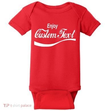 Personalize Enjoy Custom Text Name Spoof Logo Baby Bodysuit