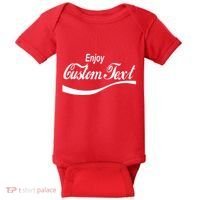 Personalize Enjoy Custom Text Name Spoof Logo Baby Bodysuit thumb 0