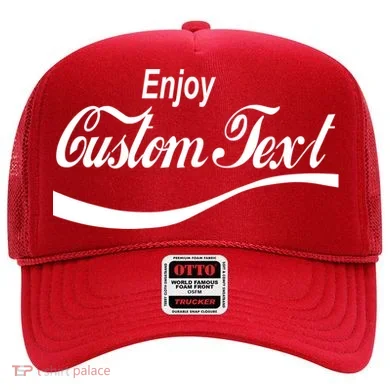 Personalize Enjoy Custom Text Name Spoof Logo Hat