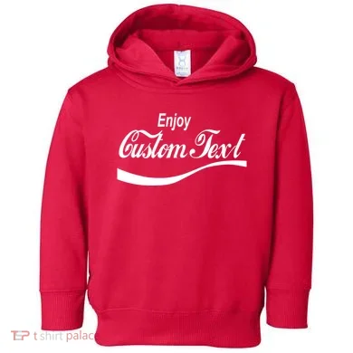 Personalize Enjoy Custom Text Name Spoof Logo Toddler Hoodie