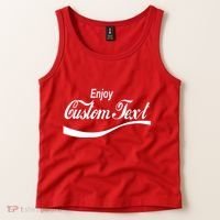 Personalize Enjoy Custom Text Name Spoof Logo Tank Top thumb 2