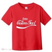 Personalize Enjoy Custom Text Name Spoof Logo Toddler T-Shirt thumb 0