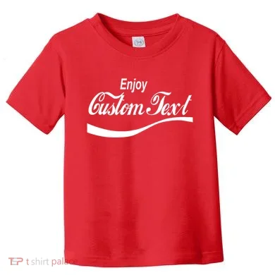 Personalize Enjoy Custom Text Name Spoof Logo Toddler T-Shirt