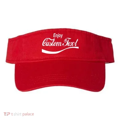 Personalize Enjoy Custom Text Name Spoof Logo Visor