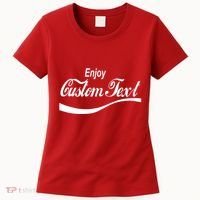 Personalize Enjoy Custom Text Name Spoof Logo Women's T-Shirt thumb 0