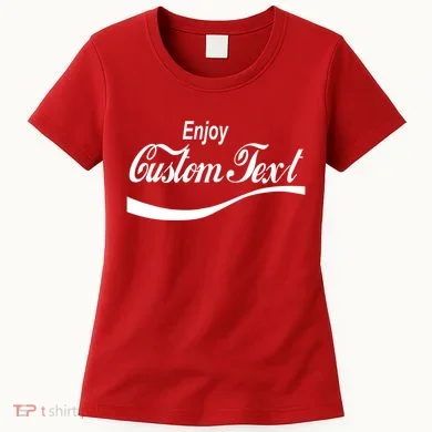 Personalize Enjoy Custom Text Name Spoof Logo Women's T-Shirt