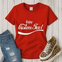 Personalize Enjoy Custom Text Name Spoof Logo Women's T-Shirt thumb 3