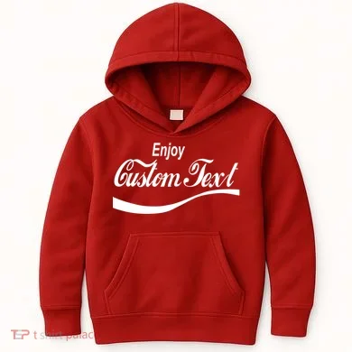 Personalize Enjoy Custom Text Name Spoof Logo Kids Hoodie