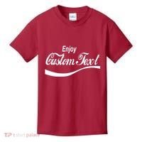 Personalize Enjoy Custom Text Name Spoof Logo Kids T-Shirt thumb 0
