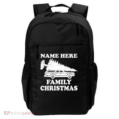 Personalize Family Christmas Custom Backpack