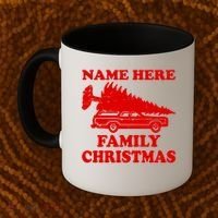 Personalize Family Christmas Custom Coffee Mug thumb 2