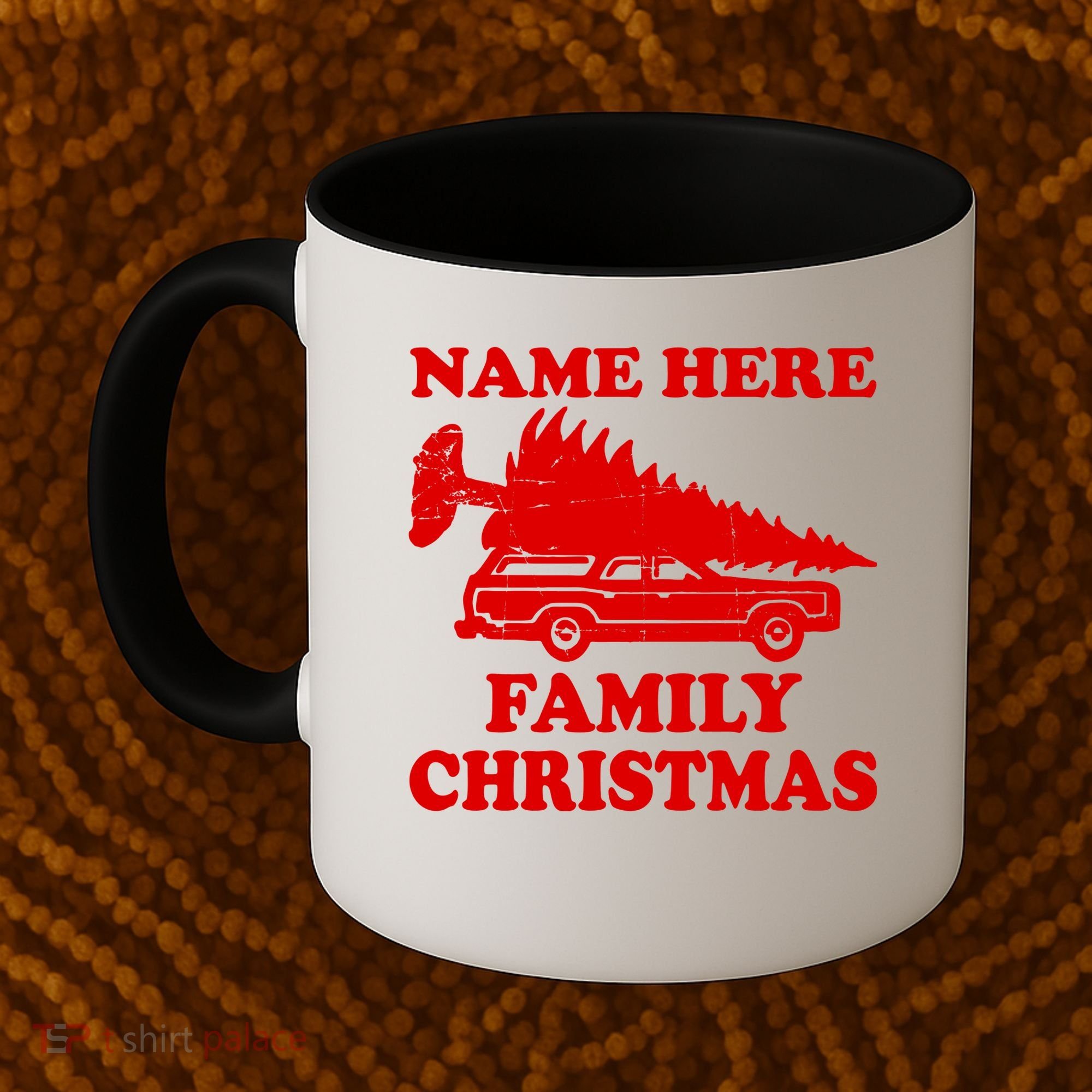 Personalize Family Christmas Custom Coffee Mug