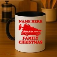 Personalize Family Christmas Custom Coffee Mug thumb 4