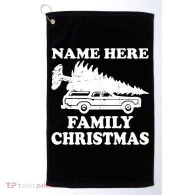 Personalize Family Christmas Custom Golf Towel