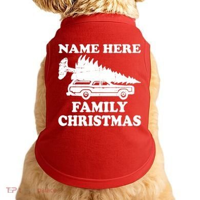 Personalize Family Christmas Custom Doggie Tank