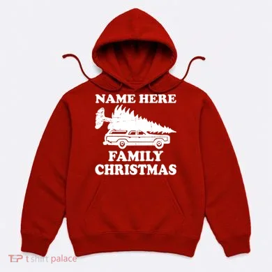 Personalize Family Christmas Custom Hoodie