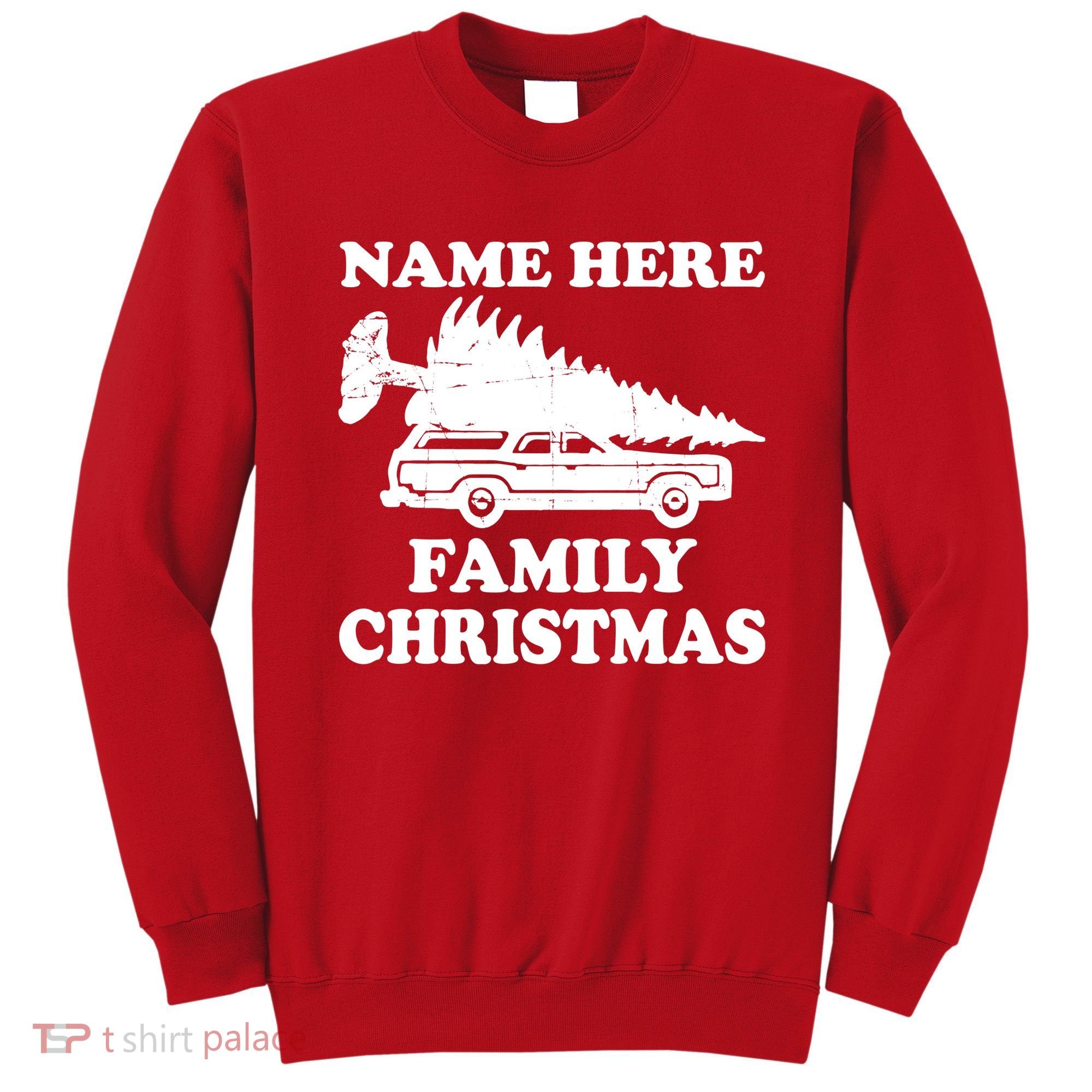 Personalize Family Christmas Custom Sweatshirt