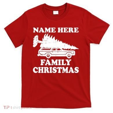 Personalize Family Christmas Custom T-Shirt