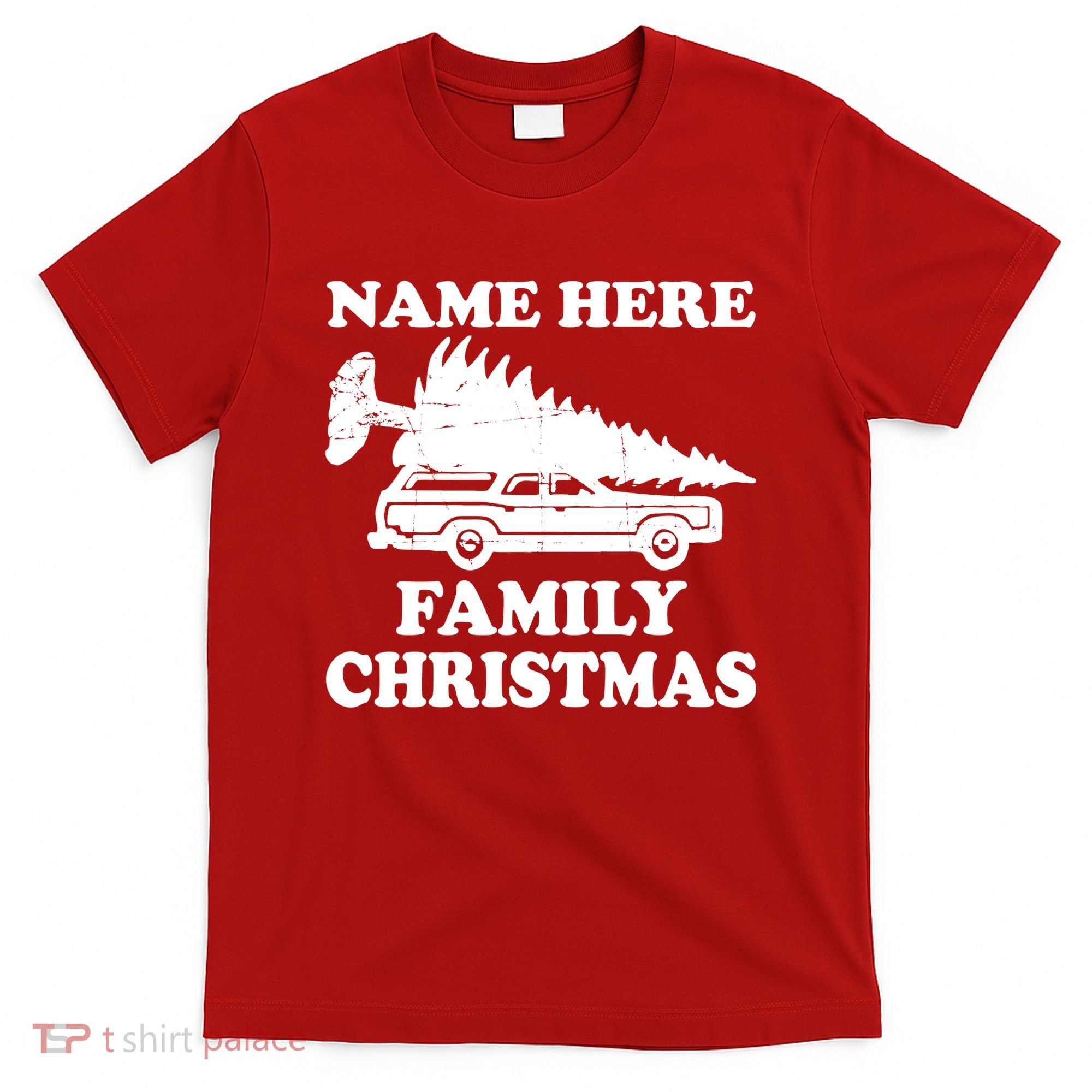 Personalize Family Christmas Custom T-Shirt
