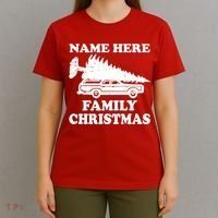 Personalize Family Christmas Custom T-Shirt thumb 4