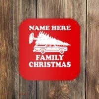Personalize Family Christmas Custom Coaster thumb 0