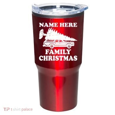 Personalize Family Christmas Custom Tumbler