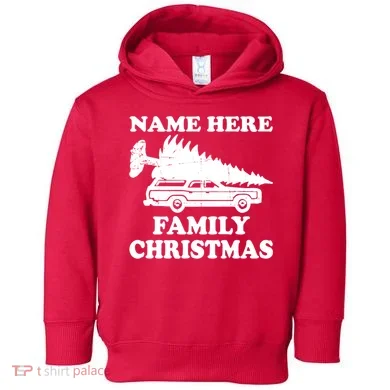 Personalize Family Christmas Custom Toddler Hoodie