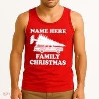 Personalize Family Christmas Custom Tank Top thumb 3