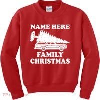 Personalize Family Christmas Custom Kids Sweatshirt thumb 0