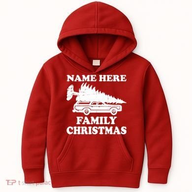 Personalize Family Christmas Custom Kids Hoodie