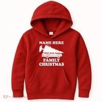 Personalize Family Christmas Custom Kids Hoodie thumb 0