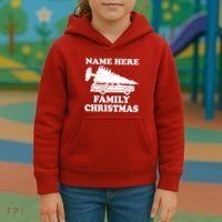 Personalize Family Christmas Custom Kids Hoodie thumb 3