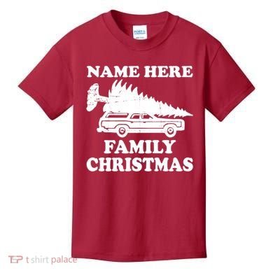 Personalize Family Christmas Custom Kids T-Shirt