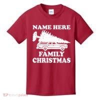 Personalize Family Christmas Custom Kids T-Shirt thumb 0