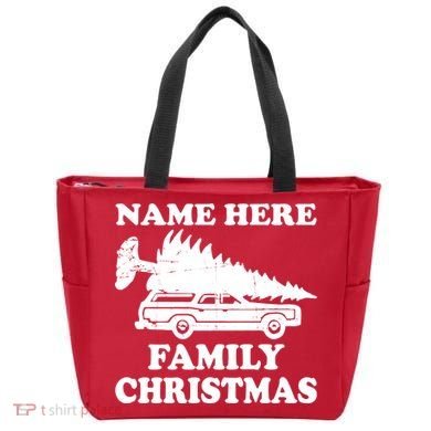 Personalize Family Christmas Custom Tote Bag